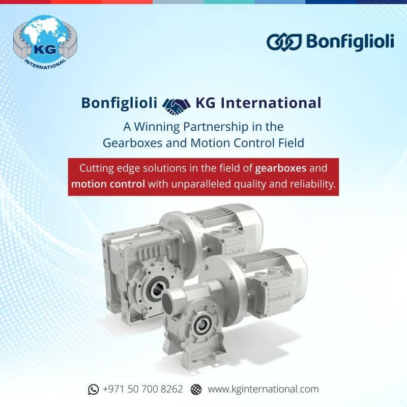 KG International Partnership With Bonfiglioli - Social Media