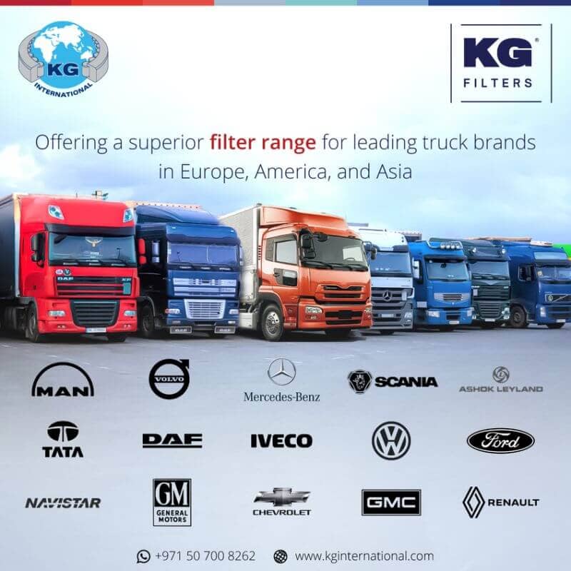 Filter Range For Leading Truck Brands