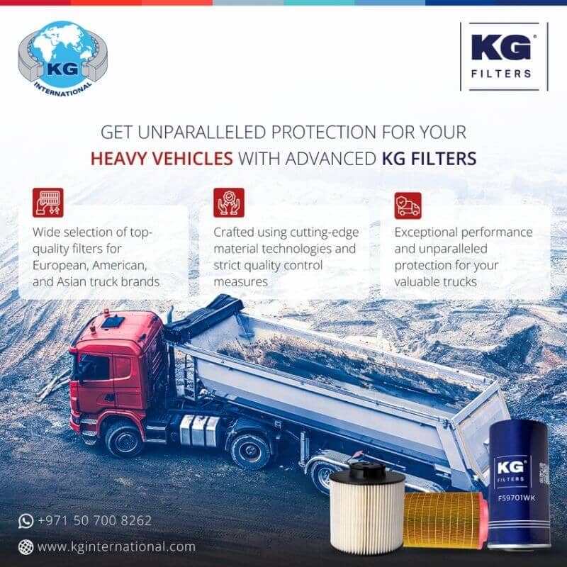 Heavy Vehicles With Advanced KG Filters - Social Media