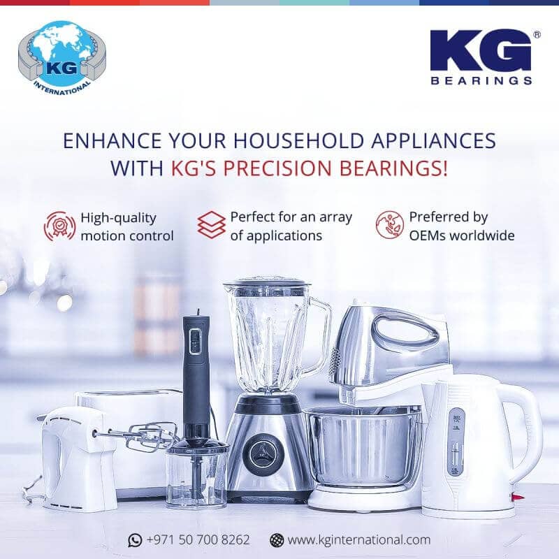 Enhance Your Appliances With KG's Precision Bearings - Social Media