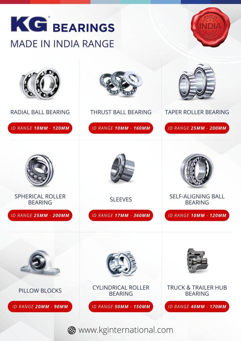 High Quality KG 100% Made In India Bearings