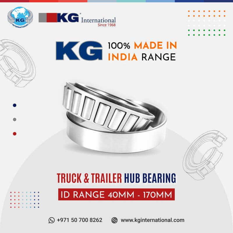 Truck And Trailer Hub Bearing - KG 100% Made In India Range - Social Media