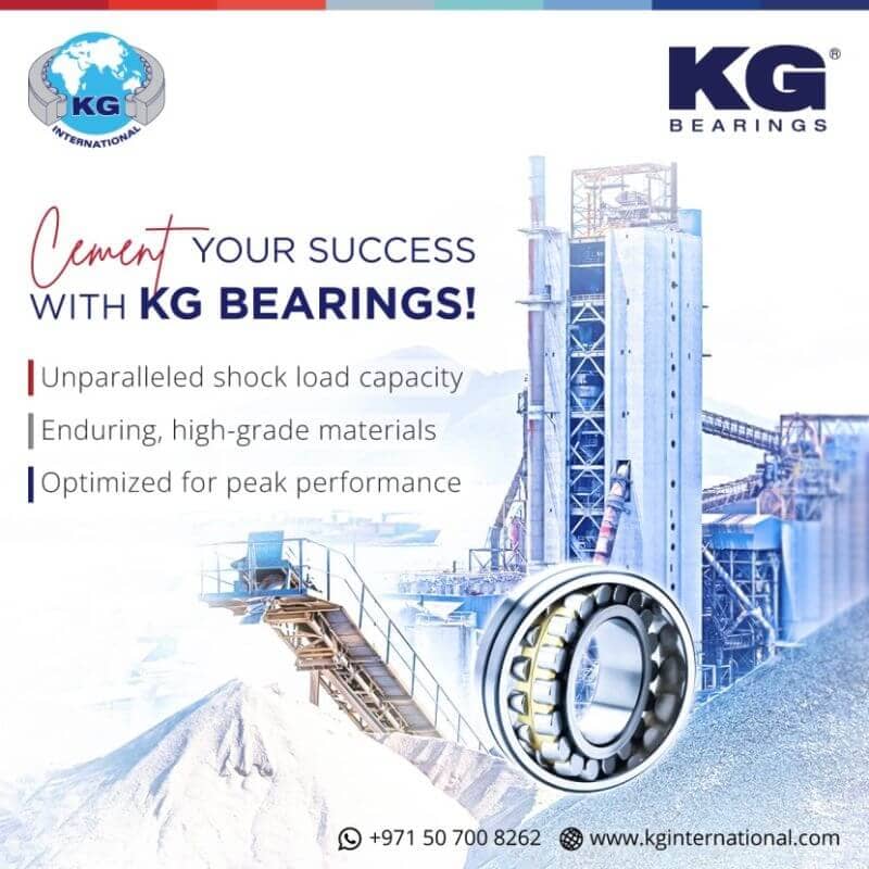 Cement Your Success With KG Bearings – Social Media